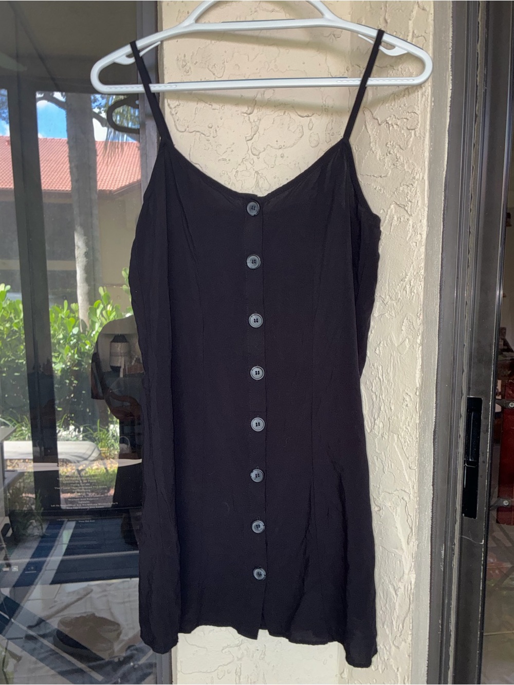 H&M Black Button-Front Mini Dress - Picture 3 of 4